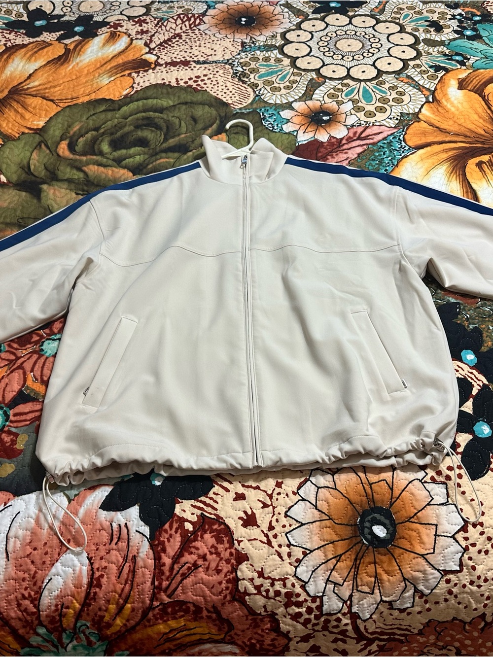 Athleta  Track Jacket and Pants set with Blue Stripe - new!